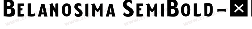 Belanosima SemiBold字体转换